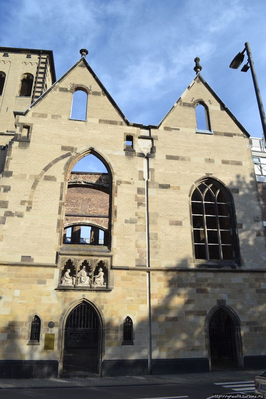 Развалины церкви старый Святой Альбан Кёльн, Германия