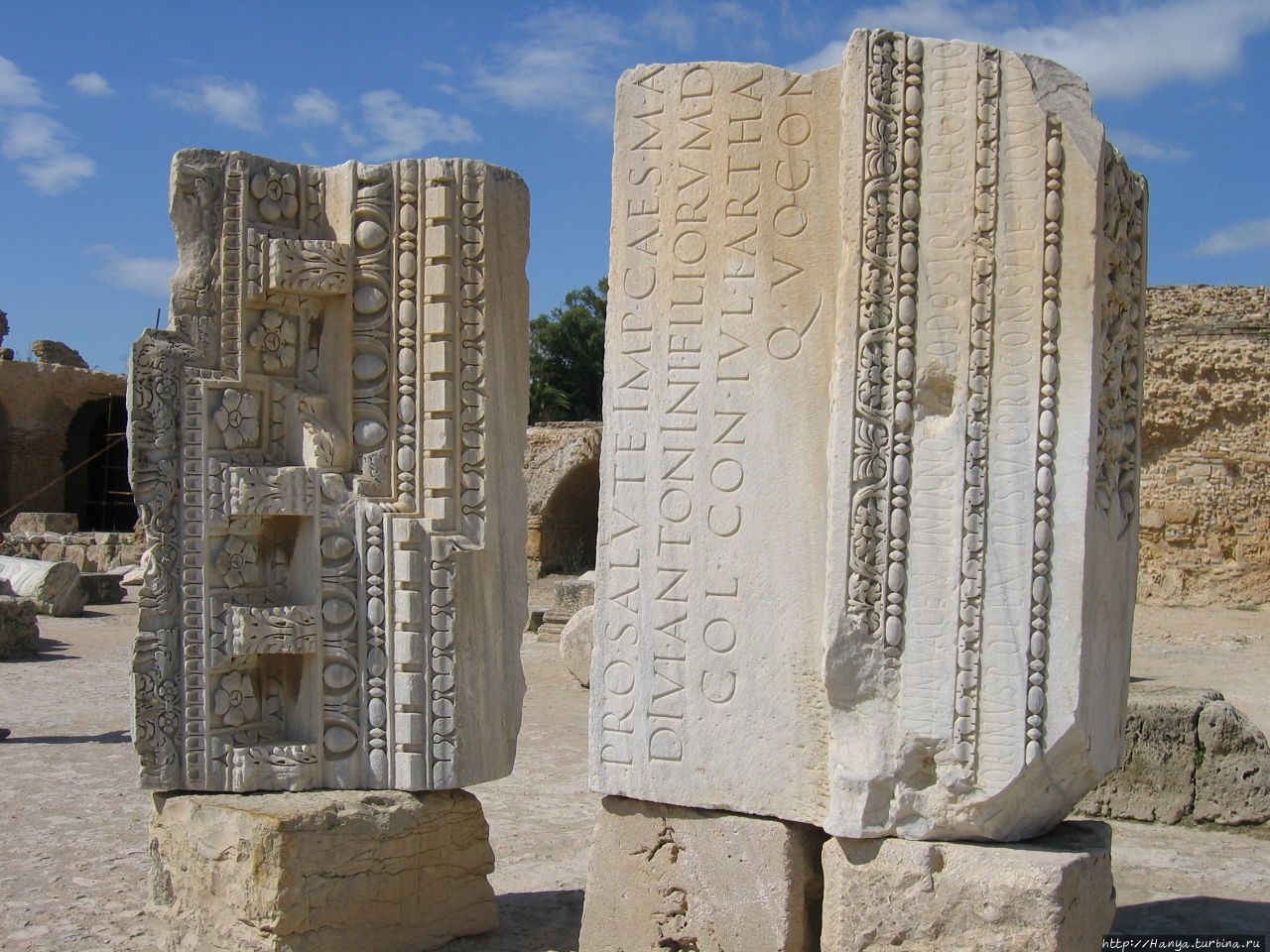 Развалины вольного города Карфагена Сусс, Тунис