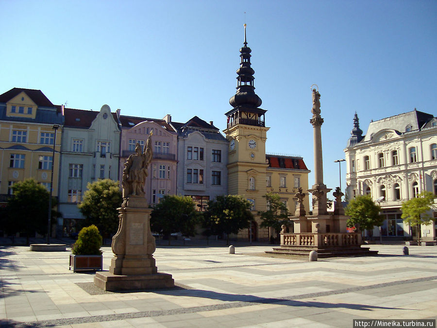 В лучах утреннего солнца Острава, Чехия