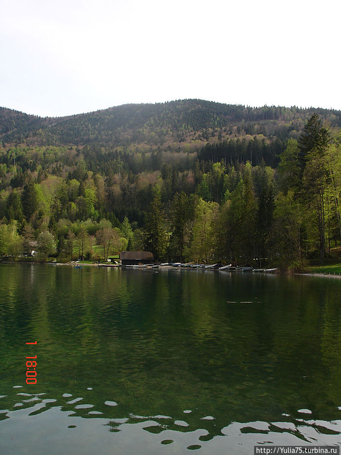 Вид озера Фушл Зальцбург, Австрия