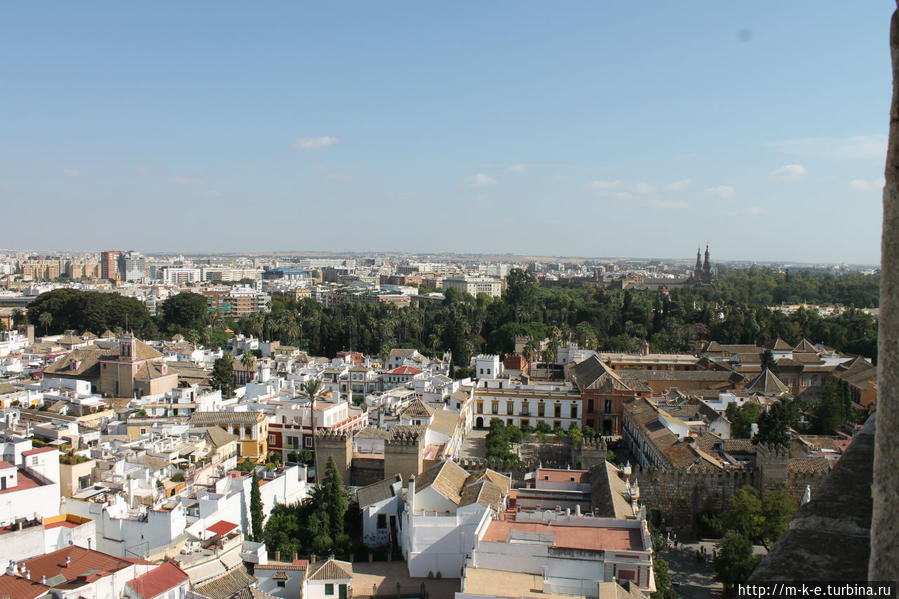 Башня Хиральда. Достопримечательности города с высоты Севилья, Испания