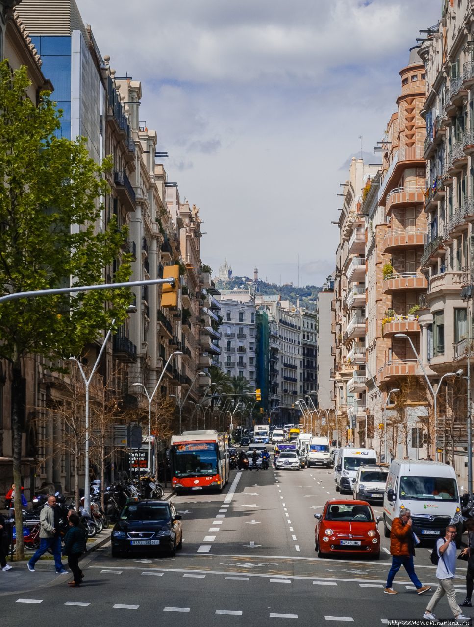 Проспект Диагональ в Барселоне Барселона, Испания