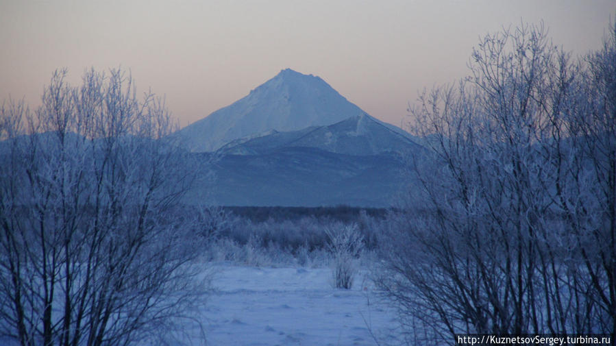 Вилючинский вулкан от Елизово Петропавловск-Камчатский, Россия