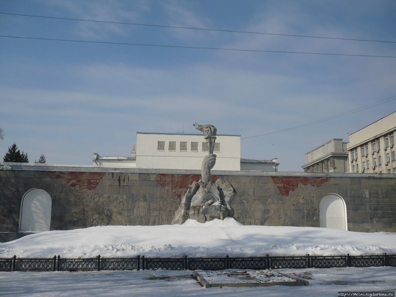 Мемориальный сквер павших героев Гражданской войны Новосибирск, Россия