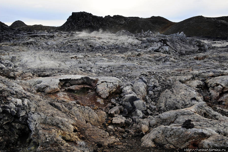 Вулканическая зона Крафла в северной Исландии Рейкьяхлид, Исландия