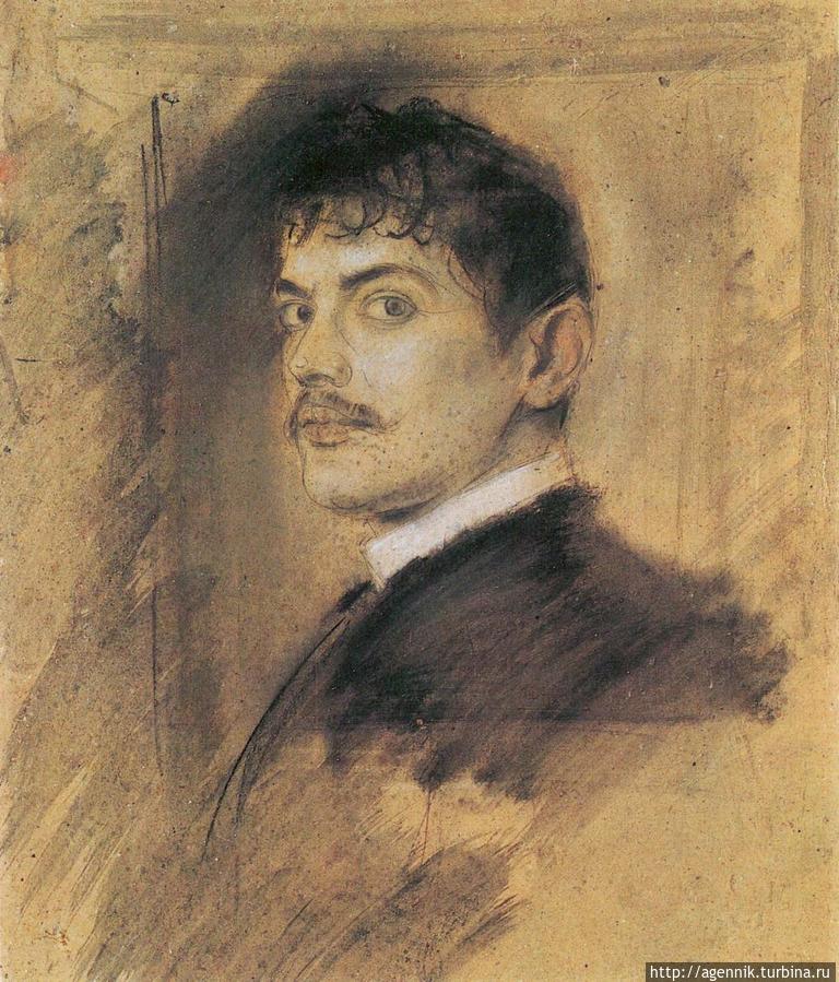 Портрет Франца фон Штука работы Ленбаха