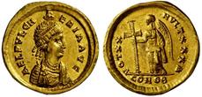 Вот так изображали её на византийских монетах.