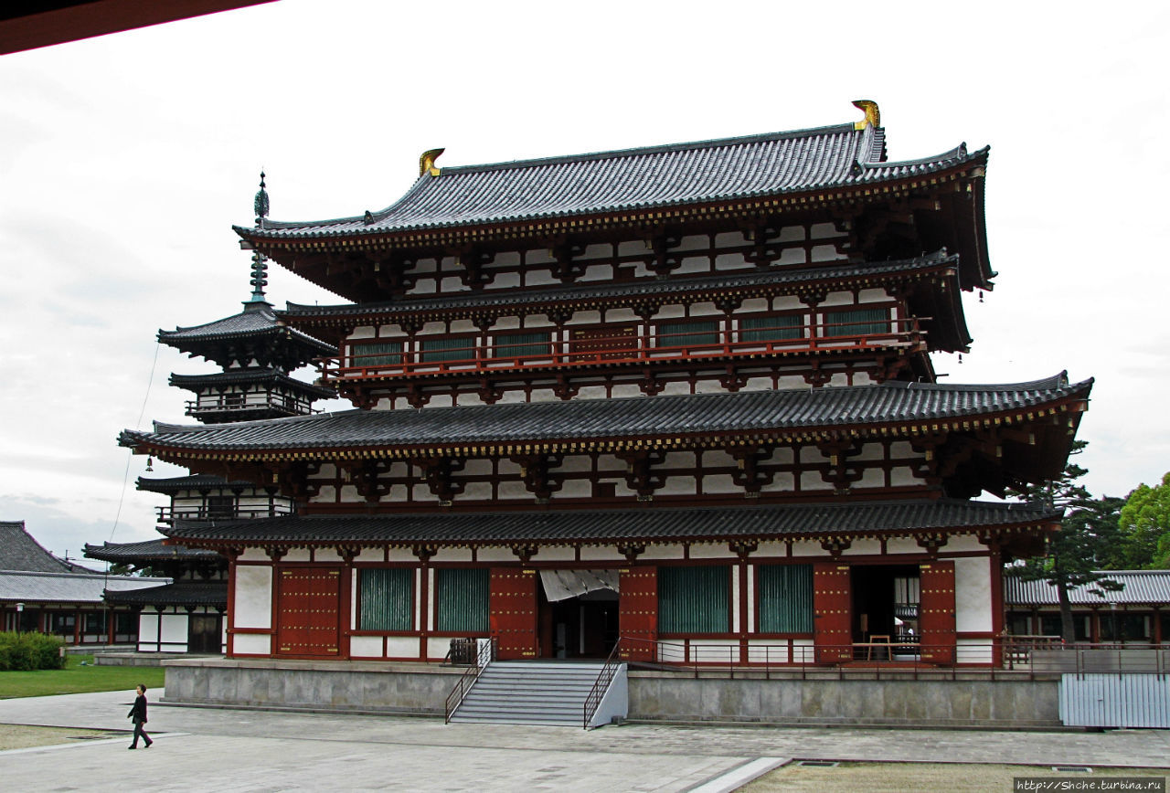 Где живет нара. Храм Якусидзи, Нара. Архитектура Японии храм Хорюдзи. Храмовый комплекс Хорюдзи Япония. Буддийский храм в Японии.