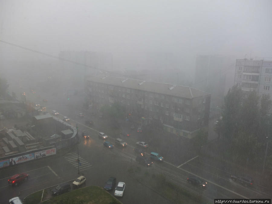 23 июля город накрыло циклоном Красноярск, Россия