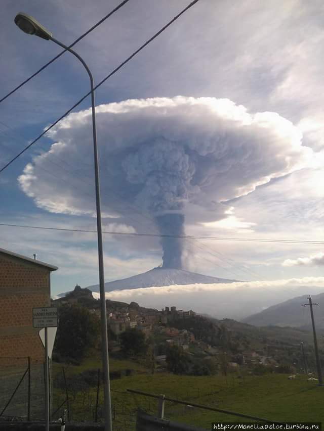 Вулкан Этна — извержение 3, 4 и 5 декабря 2015 Вулкан Этна Национальный Парк (3350м), Италия