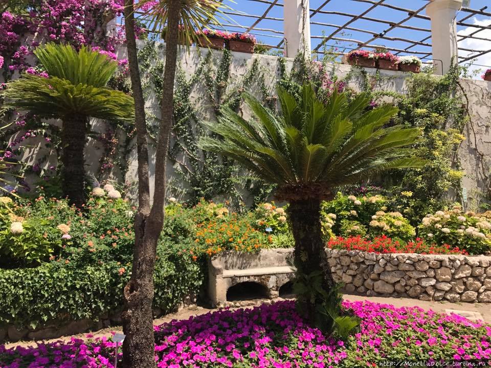 Ravello: villa Rufolo в августе Равелло, Италия