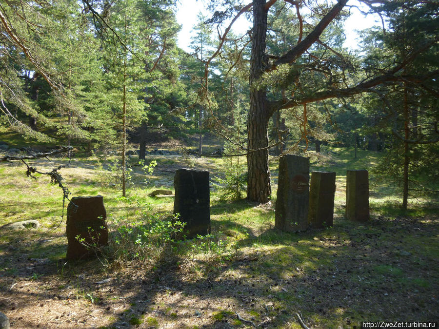 Старинное кладбище у деревни Сууркюля Остров Гогланд, Россия
