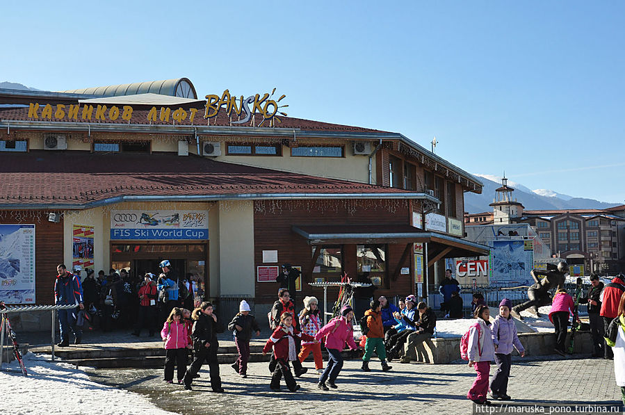 Отсюда начинается подъем в зону катания