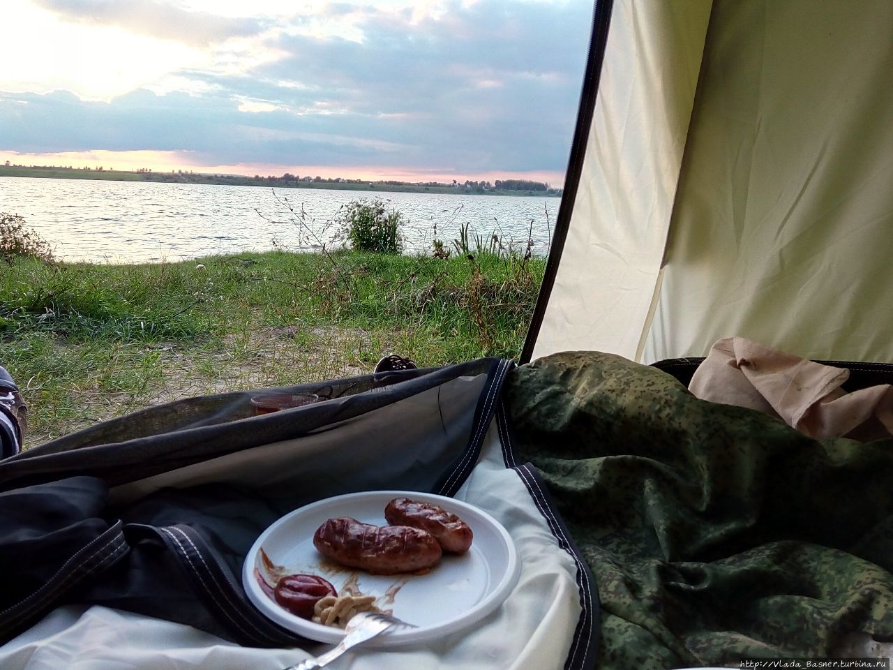 ночевка на озере Неман Беларусь