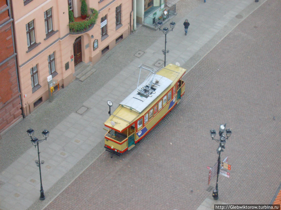 Виды Торуни с ратуши Торунь, Польша