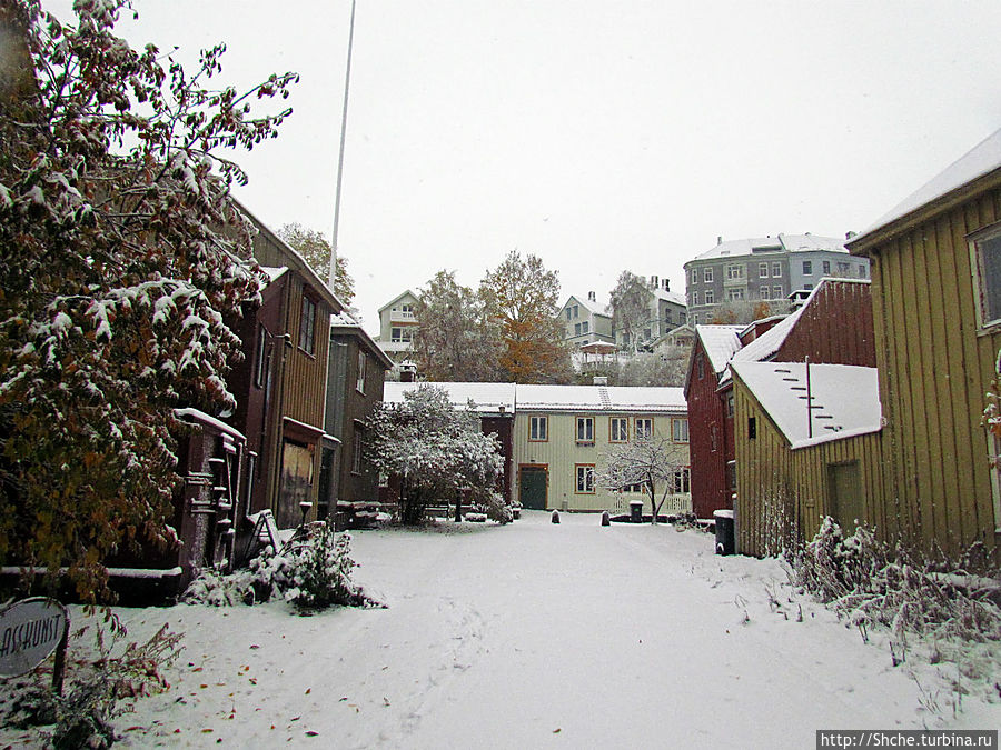 Тронхейм. Зимние зарисовки исторического центра Тронхейм, Норвегия