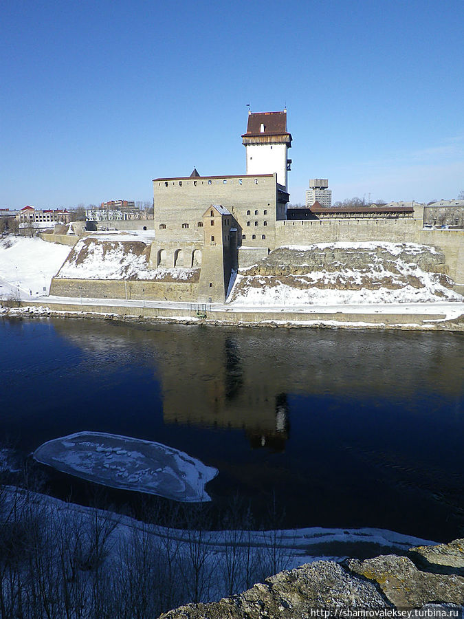 Нарва. Вид со стен Ивангородской крепости
