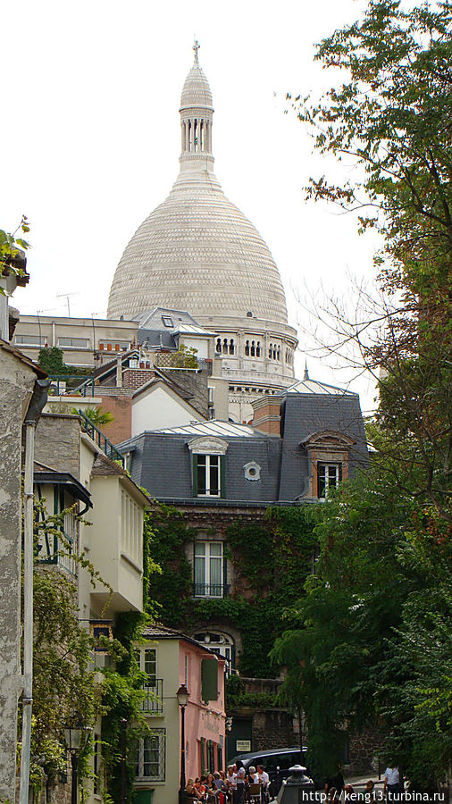 Прогулка Монмартр Париж, Франция