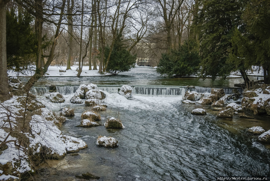 Прогулка в Английский сад Мюнхен, Германия