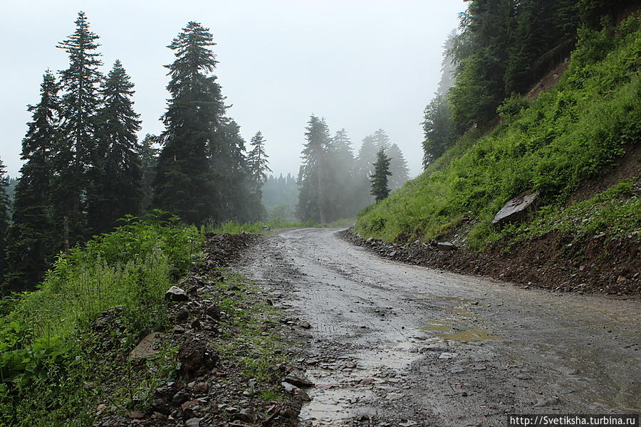 Разбитая, но живописная дорога Ахалцихе-Батуми Ахалцихе, Грузия