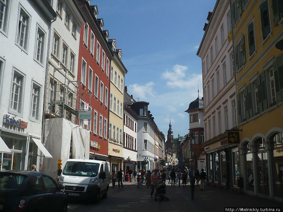 Прогулка по улочкам самого романтического города Германии Гейдельберг, Германия