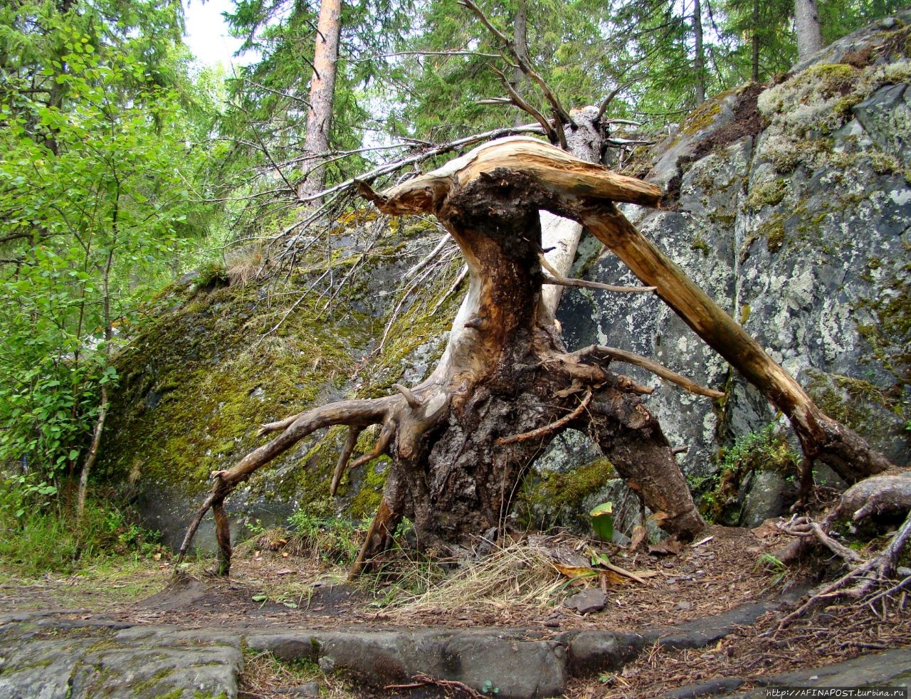 Водопад Ахинкоски Рускеала, Россия