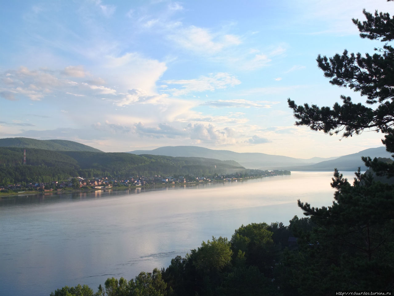 Туман над Енисеем Красноярск, Россия