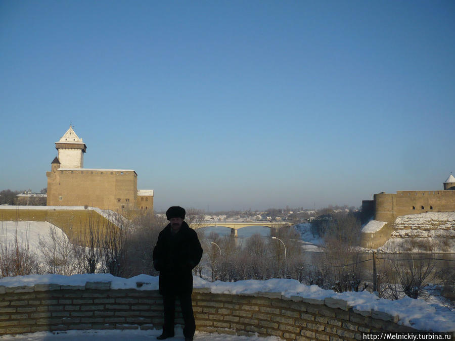 Прогулка по Нарве в зимний солнечный день Нарва, Эстония