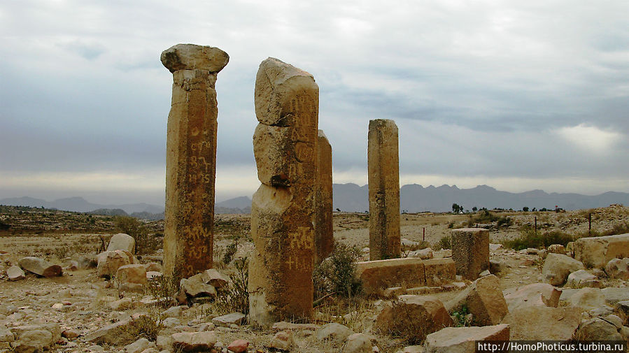 Руины храма Мариам Уахиро Senafe, Эритрея