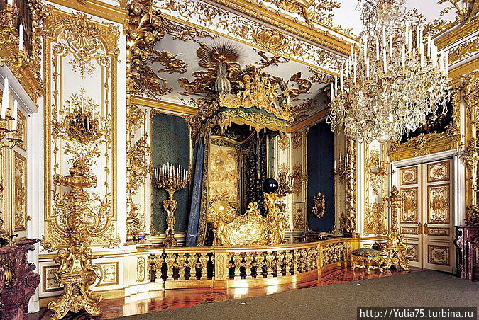 Спальня дворца Земля Бавария, Германия