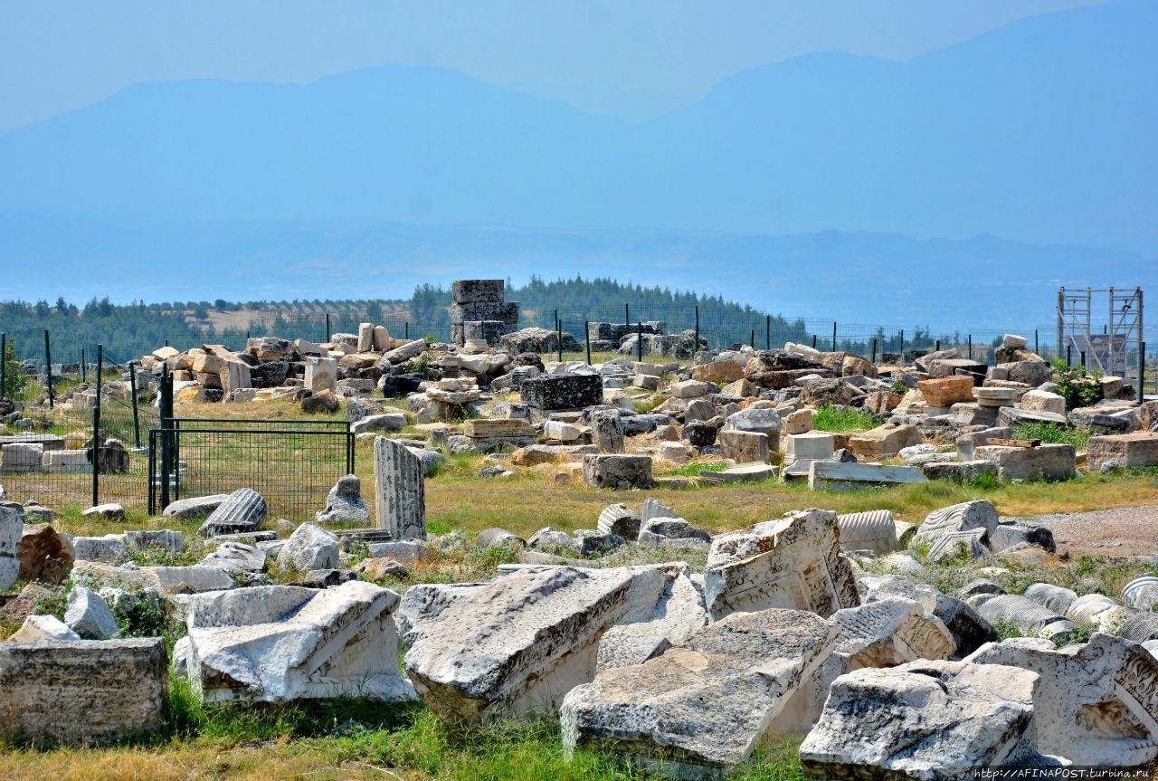 Античный город Иераполис Памуккале (Иерополь античный город), Турция