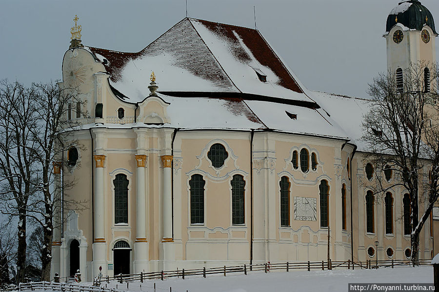 Паломническая кирха Бичуемого Христа Штайнгаден, Германия