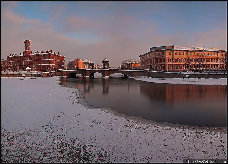 Старо-калинкин мост — изначальное место расположения Нарвской заставы Санкт-Петербург, Россия
