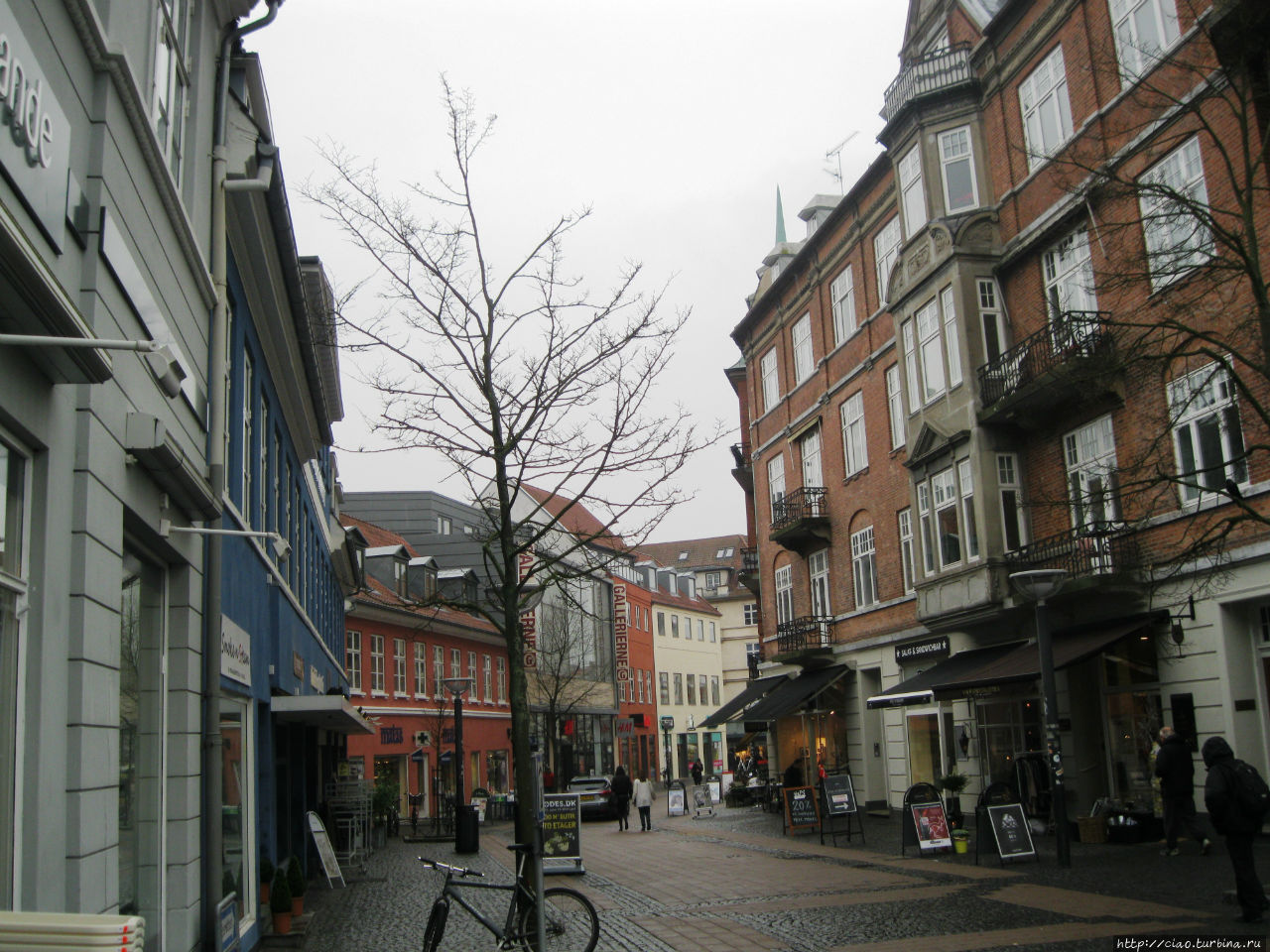 Главная пешеходная торговая улица. Хиллерёд, Дания