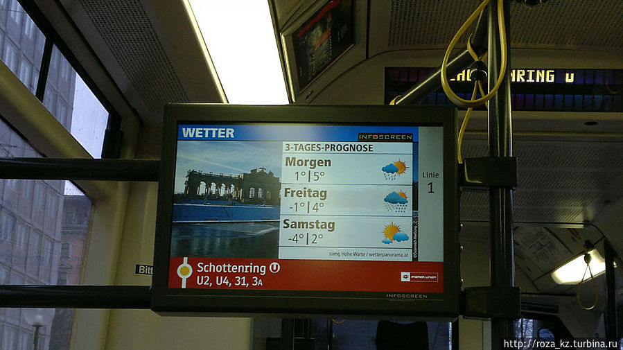 Трамваи, метро, автобусы в Вене Вена, Австрия