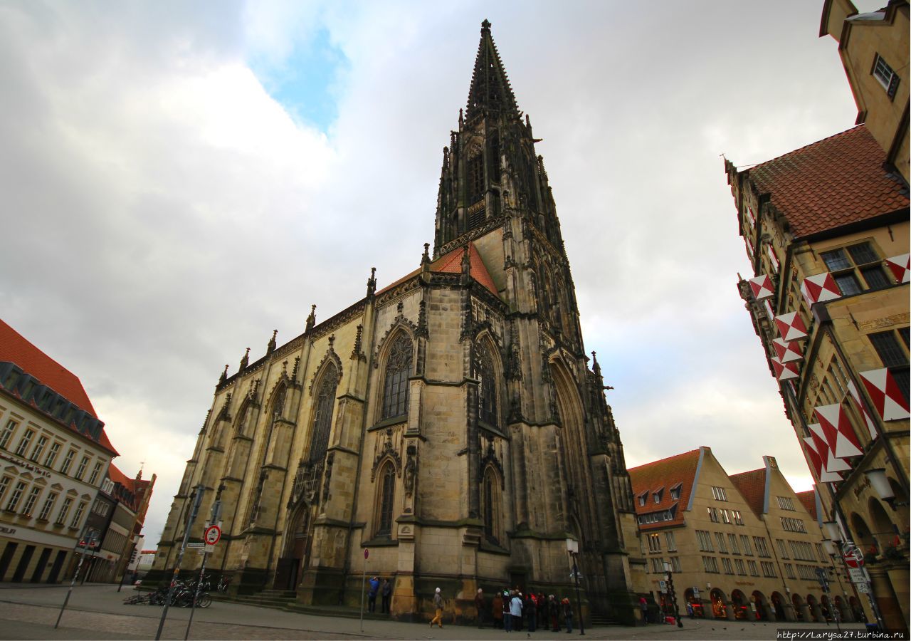 Церковь Св. Ламберта, северный фасад Мюнстер, Германия