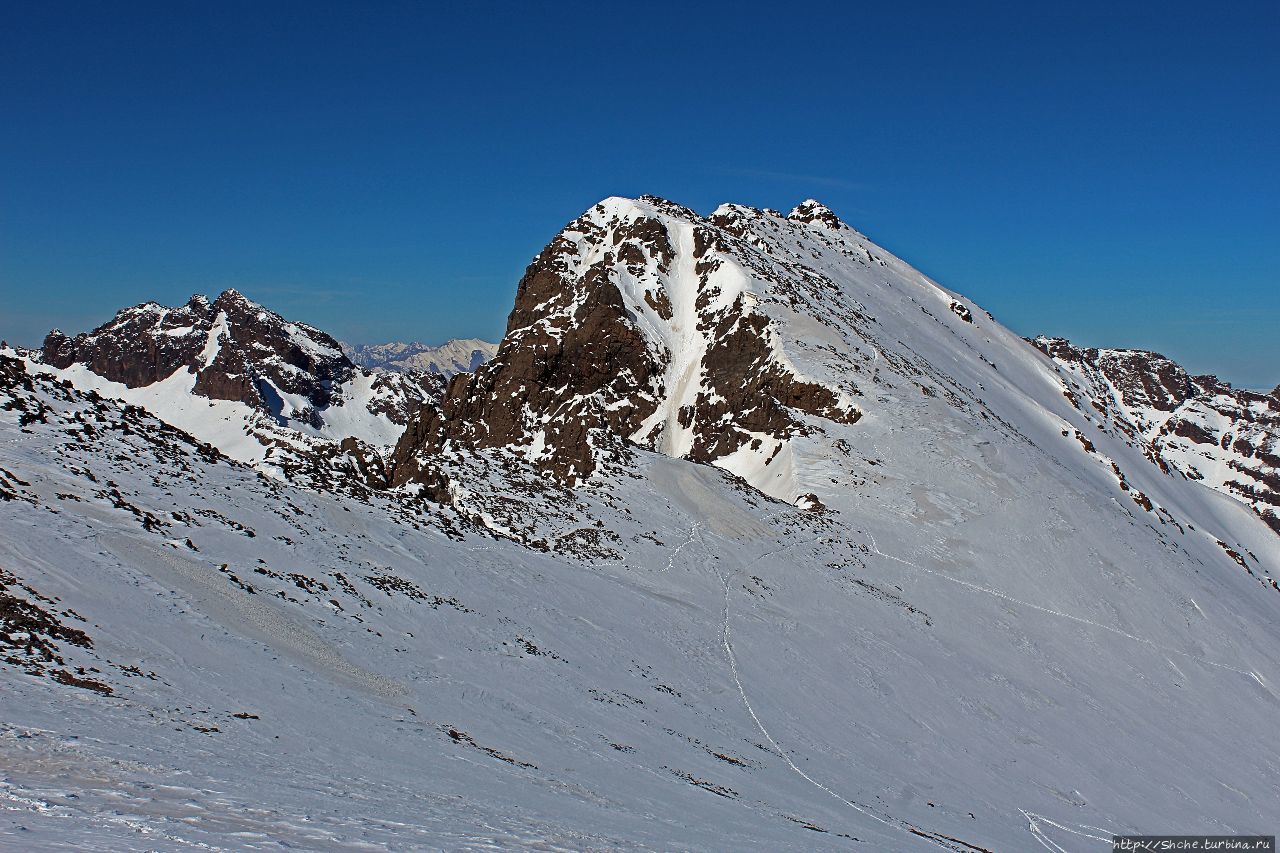 Вершина Тубкаль Гора Тубкаль (4167м), Марокко