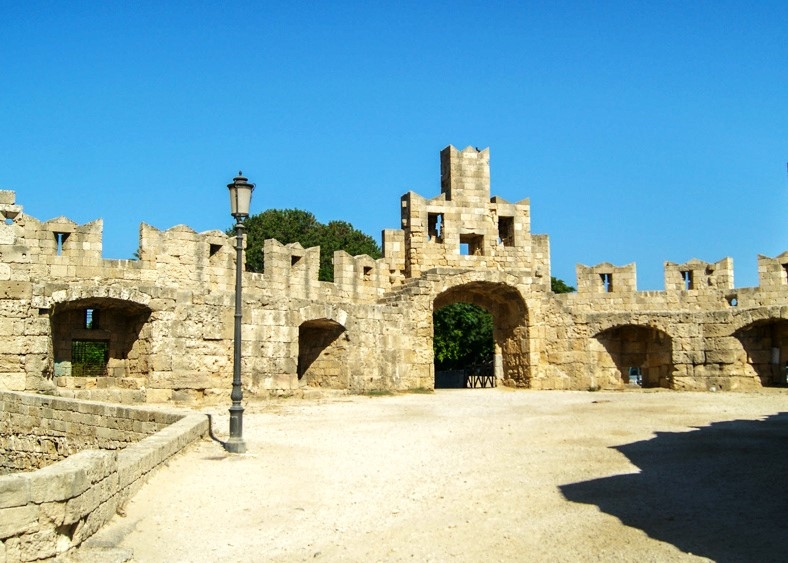 Родосская крепость Родос, остров Родос, Греция
