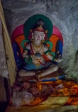 Святая статуя Махасиддхи Тилопы, найденная в его пещере для медитации возле Пашупатинатха в Катманду.