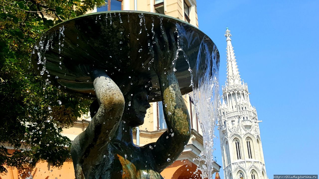 В жару любой фонтан — подарок. Будапешт, Венгрия