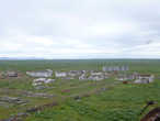 Вид с водонапорной башни на краю поселка