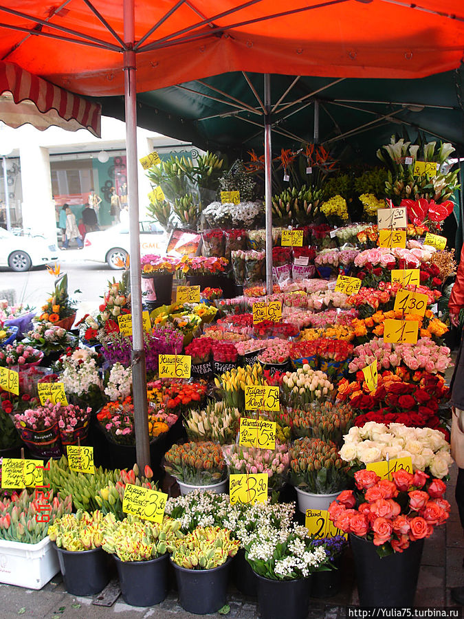 Рынок цветов Мюнхен, Германия
