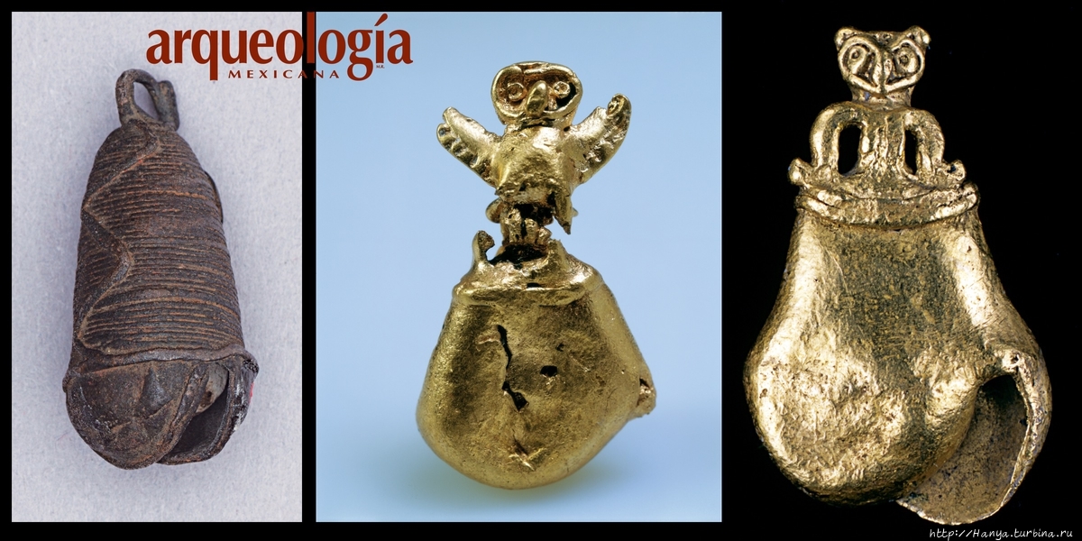 Колокольчик из Священного сенота, находящийся в Музее археологии и этнологии Гарвардского университета. Из интернета
