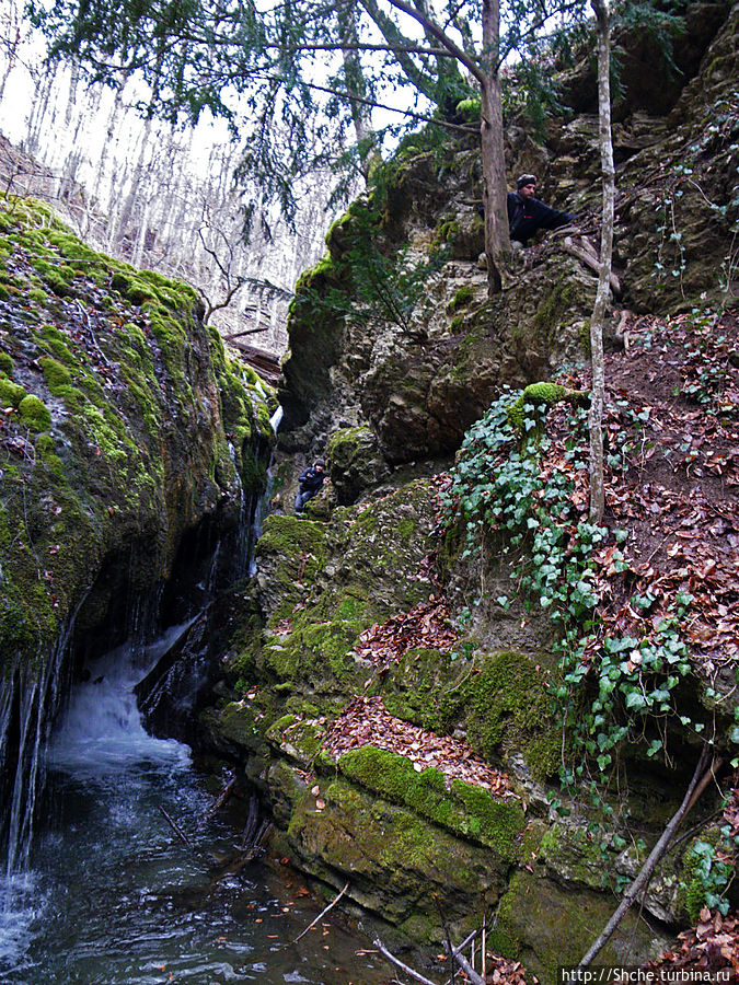 Один из каскадов реки Узень-Баш, выдавший себя за водопад