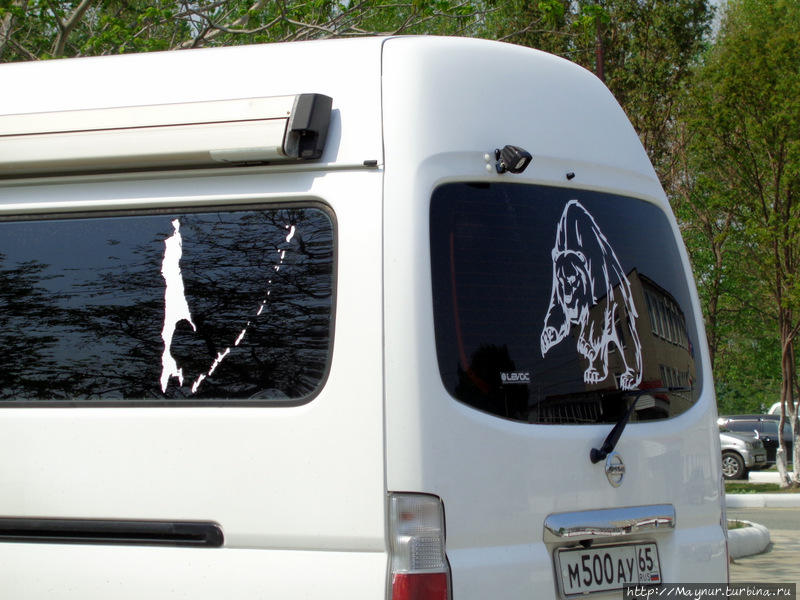 Художества   автолюбителей... Южно-Сахалинск, Россия