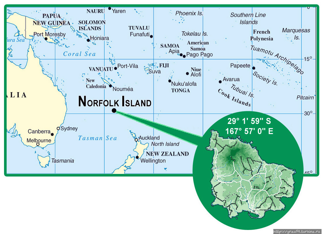 Норфолк — остров, ставший британским из-за Екатерины Второй? Остров Норфолк