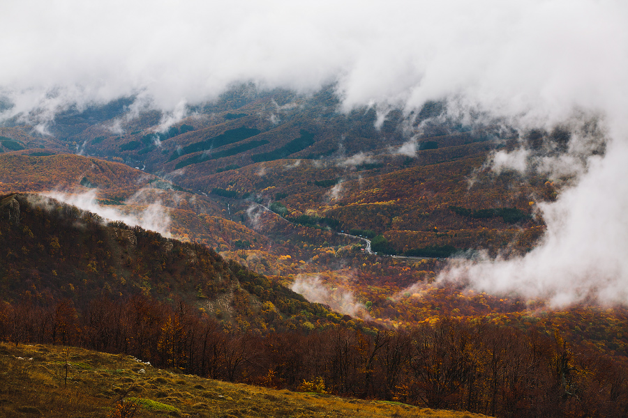 А тут кусочек трассы Симферополь — Алушта.