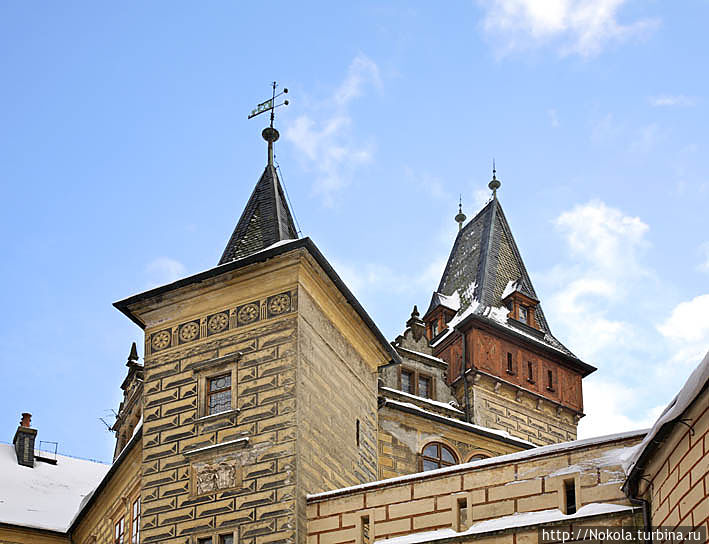 Замок Фридлант , более двухсот лет являющийся музеем Фридлант, Чехия