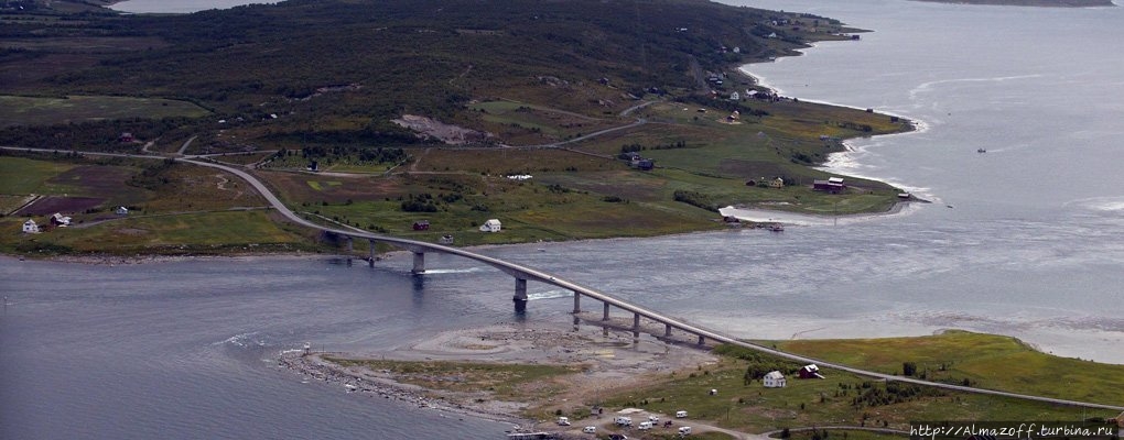Мост Sørstraumen, Северная Норвегия. Сёрстраумен, Норвегия