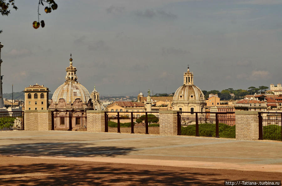 Панорама с холма Палатин Рим, Италия